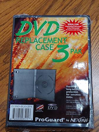 Set of 3 DVD Replacement Cases 1