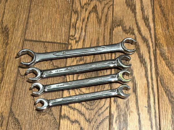Crescent Tools METRIC Flare Nut Line Hose Double Wrench Set Lot Deep 1