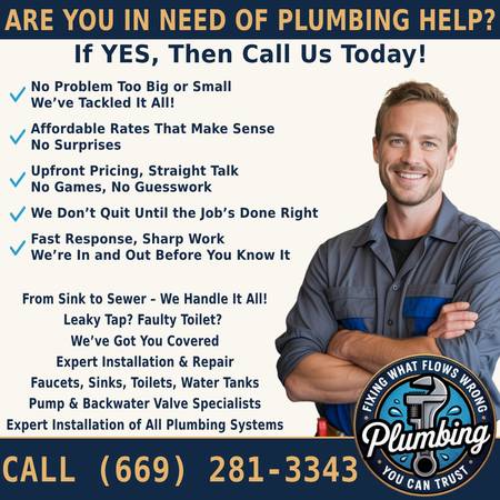 🚰PLUMBER - - - PLUMBING PROS WHO BRING THE FLOW - - - - CALL US TODAY 1