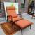 Kofod Larsen Highback Lounge Chair and Ottoman 2 thumbnail