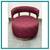Village West Design Custom Made Swivel Club Chairs In Raspberry 9 thumbnail