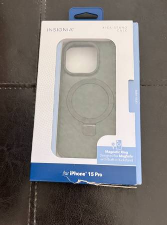 iPhone 15 Pro 6.1'' Hard shell case  built in Magnetic Ring -New 1