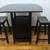 Black Wooden pub table with 2 stools 6 thumbnail