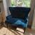 Elegant Emerald Green Velvet Victorian Loveseat Chair Couch 1 thumbnail