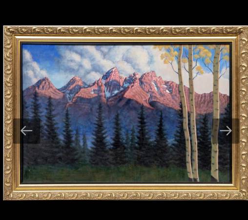 EXTRA LARGE  MOUNTAIN LANDSCAPE PAINTINTING 1