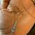 Brand New 14K White Gold Necklace with Natural Blue Topaz Stones 18 thumbnail