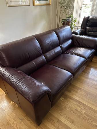 Brown Leather Sofa 1