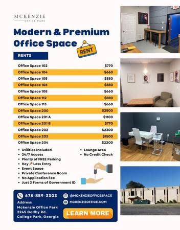 $550 / 200ft2 - FREE TV FOR THE MONTH OF OCTOBER! OFFICE SPACE AVAILABLE (Jonesboro)63964398589699122