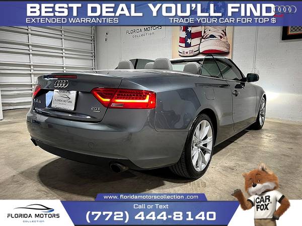 2013 Audi A5 Cabriolet Premium Quattro $165/mo Low Miles - $7,999 ($ 4 YOUR CAR @ Florida Motors Collection)63479597790977123
