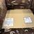 Thomasville Brown Velour Embroidered Chair and Ottoman 6 thumbnail