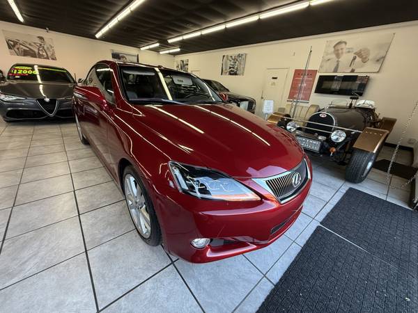 2010 LEXUS IS250C ROJO $4,000 DE CUOTA INICIAL SIN VERIFICACIÓN DE CRÉDITO FINANCIAMIENTO BAJAS MILLAS - $4,000 (SACRAMENTO)63619131490433122