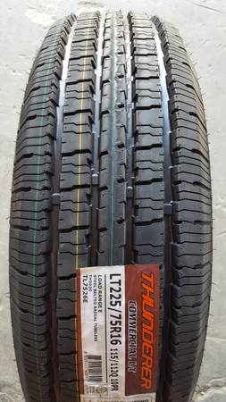 LT 225 75 16 Thunderer Commercial 10 Ply Tires 1