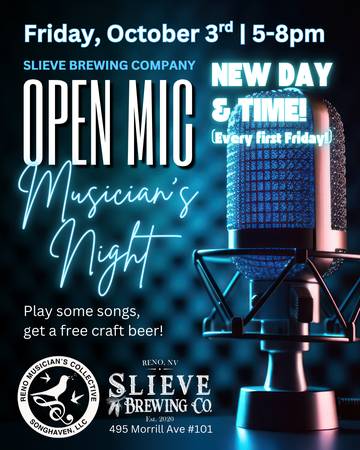 FRIDAY Musician's Open Mic - All are welcome! (Reno)63992695376771120
