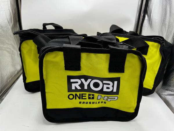 New 3X Small Ryobi Contractor Hand/Power Tool Bags Size 10" x 6" x 9" 1