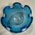 Mid-Century Handblown Cerulean Blue Bowl 4 thumbnail