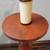VINTAGE? MCM SOLID TURNED WOOD SPHERICAL TABLE LAMP 3 thumbnail
