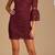 Stunning semi / holiday burgany one shoulder dress new w/ tags SZ XS 1 thumbnail