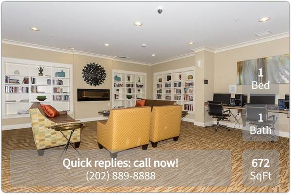 $1,562 / 1br - 672ft2 - Simply beautiful 1 bed / 1 bath in prime Washington neighborhood (Washington - Southeast)63843415159681120