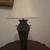 Table Lamp Hand Painted Black Lacquer Asian Oriental Lamp 1 thumbnail