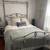 Vintage iron California king bedframe 1 thumbnail