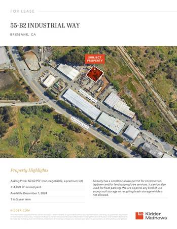 Fenced and Secured Lot Available For Lease 1