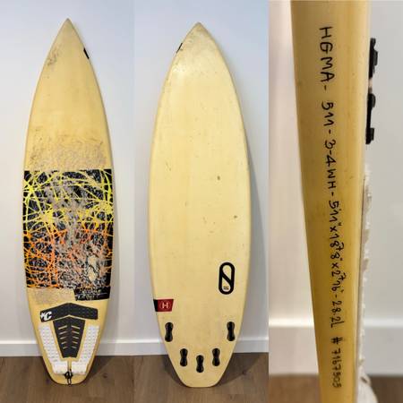 Firewire Tomo - Gamma Surfboard 5’11 x 18 7/8 x 2 7/16- 28.2L 1