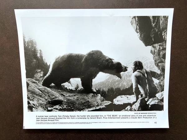 Original Iconic still from THE BEAR (1988). By Jean-Jacques Annaud 1