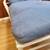 Vintage McGuire Twisted Bamboo and Rattan Chaise Lounge Powder Blue 3 thumbnail
