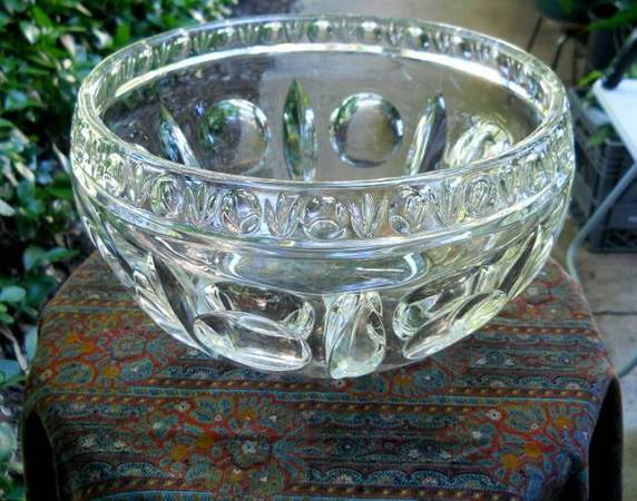 large cut glass bowl*** 1