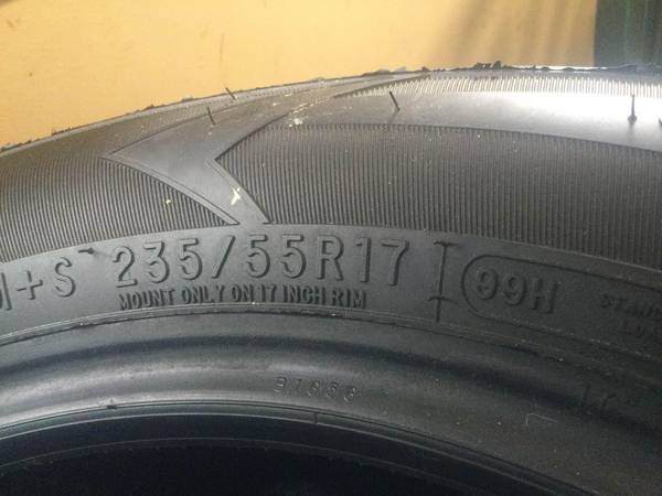 USED WINTER TIRES- 235/55R17 1
