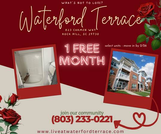 3 BR! 1 FREE MONTH! MOVE IN BY 2/26/26 1