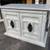 Thomasville Light Gray Distressed Drop Leaf  Sideboard 2 thumbnail