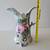 Vintage “Limoges China” Pitcher Roses Pink Blue Teal Gold 9 thumbnail
