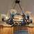Gorgeous Custom Iron Pot Rack Chandelier Light 3 thumbnail