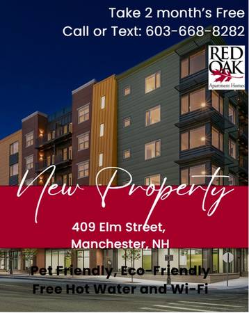 $1,649 / 431ft2 - Studio for Rent!! Free Hot Water and In-Home Wifi & 2 FREE Months!!! (Manchester)63931658082562120