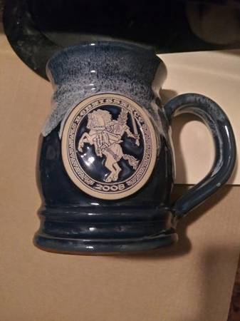 new shakopee 2008 renaissance beer stein blue 1