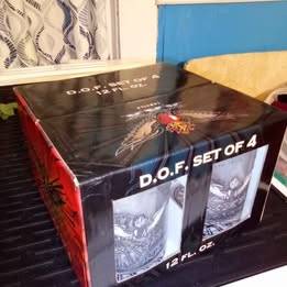 ED HARDY Tequila Glasses NIB 1