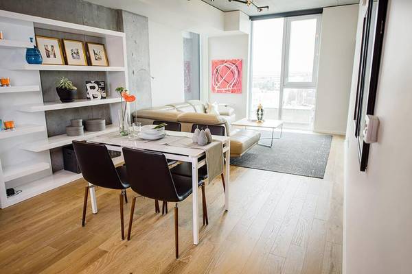 $2,705 / 2br - 972ft2 - Patio/balcony, Raw steel backsplash, Large closets, Fire lounge (Slabtown)63831753620099122