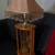 Table Lamp etched glass wheat shade, night light candle 5 thumbnail