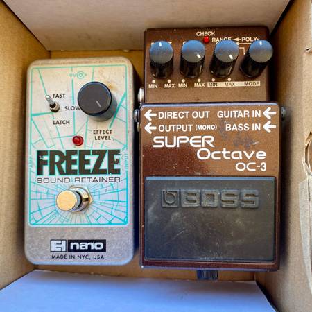 Pedal Bundle: Boss OC-3 Super Octave & Electro-Harmonix Freeze 1