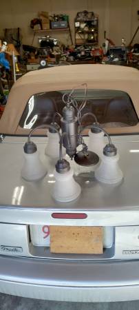 Five light hanging chandelier 1