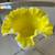 Vintage Fenton Glass Yellow Overlay Ruffled  Vase  6 1/4" Tall 6 thumbnail