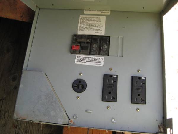 Temporary Power Pole and Meter Set - $360 (Waterville)63441581370115121