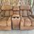 Matching Brown Leather Reclining Couch and Love Seat 11 thumbnail