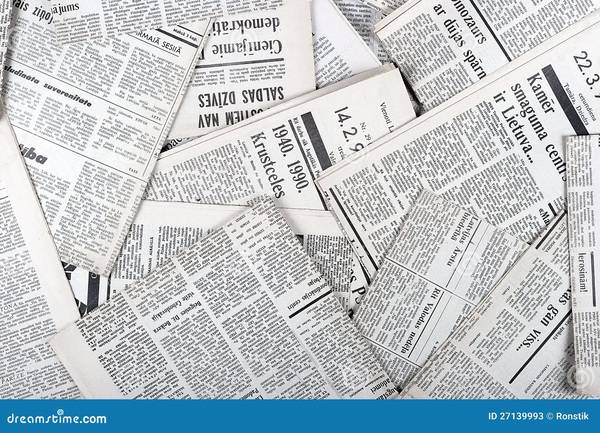 Wanted - Large quantity of clean old newspaper to be used for packing 1