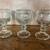 6 Large ELEGANT Assorted Etched Goblets 8 thumbnail