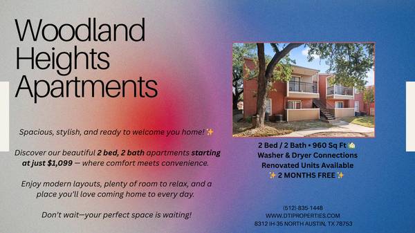 💥 Move-In Special: 2BR/2BA + 2 Months Free! 1