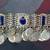 Vintage Afghan necklace lapis and silver Bedouin 3 thumbnail