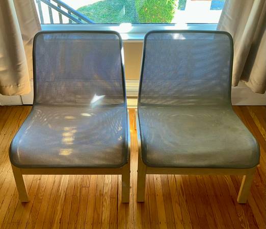 Pair of Ikea Nolmyra Easy Chairs 1