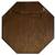 Vintage Octagonal Mirror Oak Wood Frame 5 thumbnail